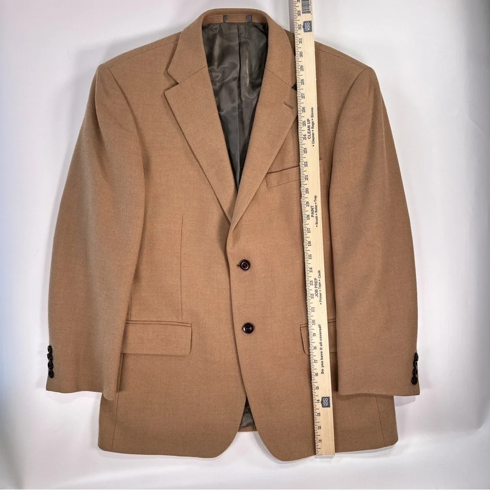 Oscar De La Renta Men’s 100% Wool Sport Coat Camel 43R